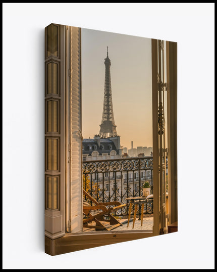 Paris Balcony View Canvas