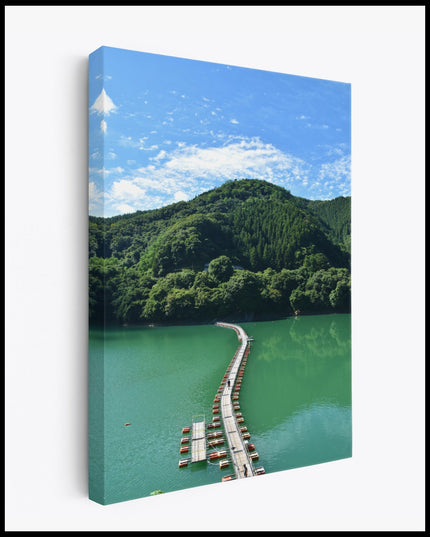 Okutama Lake Canvas