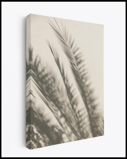 Shadows of Palm Leaves Canvas