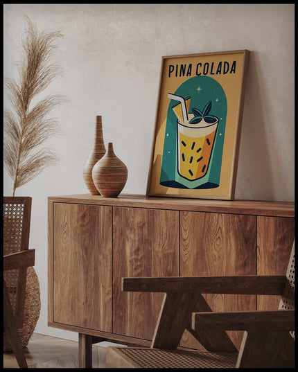 Pina Colada Cocktail Poster