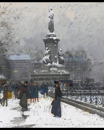 La Place De La République (Neige)