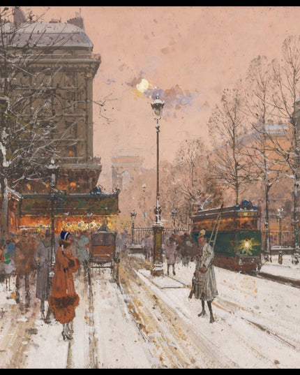 Les Grands Boulevards, sous la Neige