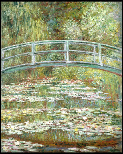 Bridge Over a Pond of Water Lilies