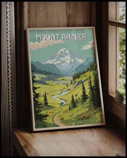 Mount Rainier National Park Poster