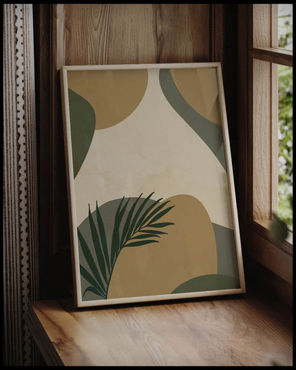 Abstract Botany Shapes Poster