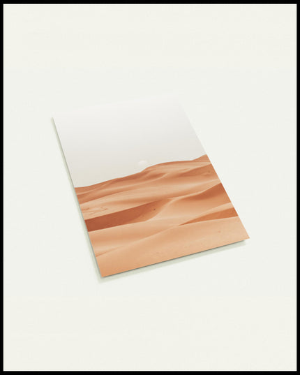 Eine Postkarte von den weichen, geschwungenen Sanddünen der Sahara.