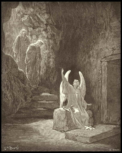 The angel and women at the empty tomb